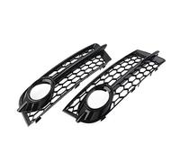 FIXCOR rgsdg para A-UDI TT 8J 2006-2014 1 Par De Parachoques Delantero De Coche Negro Brillante Cubierta De Rejilla De Luz Antiniebla De Malla De Nido De Abeja (Color : Glossy Black)