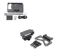 FIXCOR Soporte Elevador para Manillar con Navegador Y Soporte para Teléfono Móvil para Motocicletas para F650GS F700GS F800GS F800 GS Adventure(Phone Holder B+Bracket)