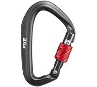 FIXE - Mosquetón Puput Screw con Cierre de Rosca - Ultraligero 44 g - Aluminio 7075 - Snagfree, Conical Nose y Lock Check - Seguridad 22 kN - Color Gris
