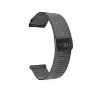 Fixed Correa de malla para reloj inteligente de 22 mm, color negro