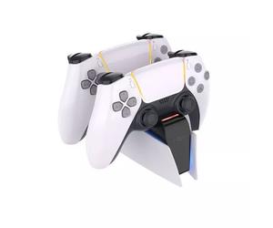 FIXED Dual Charger Stand for PS5 controller black/white - FIXPS5-DCC-BW