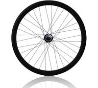 Fixed Gear 700C Wheelset 17 Teeth 32 Spoke V Brake 100mm/120mm Track Bike Wheels Fixie Single Speed Bikes Front and Rear Wheel For 23C Height 40/90mm(Rear,40mm)