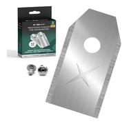 FixedNow Cuchillas de repuesto [9 piezas] extra largas de 43 mm para cortacésped robot compatible con Husqvarna, Gardena, Yardforce, Ferrex, Mc Chulloch, juego de tijeras de repuesto de acero