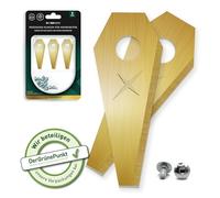 FixedNow Juego de cuchillas de repuesto para robot cortacésped de titanio, compatible con Bosch Indego y Honda HRM, cuchillas de repuesto ultraafiladas para robot cortacésped, piezas de repuesto para