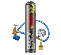 FIXFY TRUCK & AGRO - Kit 2 en 1 para grandes aires acondicionados - Reemplazo del refrigerante R1234yf con aceite y agente de contraste UV - Llenado independiente del aire acondicionado en camiones y