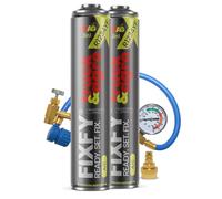 FIXFY Truck & Agro - Kit 2 en 1 para grandes aires acondicionados - Reemplazo del refrigerante R1234yf con aceite y agente de contraste UV - Llenado independiente del aire acondicionado en camiones y