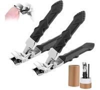 Fixhoo Ortho Clip，Fixhoo Orthoclip Nail Clippers，Angled Nail Clip with Safety Lock,No Splashing of Nails, Large Wide Jaw Opening Toenail Cutter for Elderly Seniors (One Size, unidad, 2)