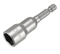 Fixinus Juego de llaves de vaso magnéticas de 13 mm, 1/4 pulgadas, broca hexagonal, adaptador de tuerca, hexágono interior métrico para taladro o atornillador inalámbrico, 1 pieza