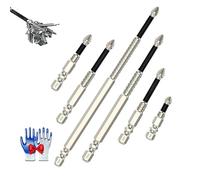 FixionTools Drill Bits, FixionTools Magnetic Drill Bits, K5 Impact Resistant Non Slip Bit, Rowgins High Magnetic Screw Driver Drill Bit Set 25 50 65 70 90 150mm Screwdriver Set for Repair (B)