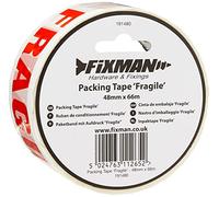 Fixman 191480 - Cinta de Embalaje 'Fragile' (66 m x 48 mm)