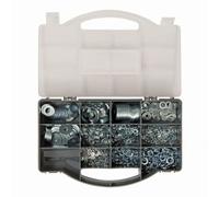 Fixman 477005 Arandelas, Plata, Set de 1000 Piezas