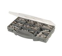 Fixman 530552 - Pack de 330 tacos para pared, color gris