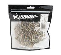 Fixman 619135 Goldstar-Tornillos avanzados para aglomerado, Dorado, 4 x 50mm 200pk