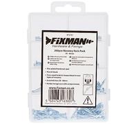 Fixman 875781 - Pack de 200 clavos para mampostería, color gris