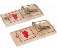 Fixman Control de plagas Ratonera clásica, paquete doble 100 x 45 mm