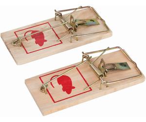 Fixman Control de plagas Ratonera clásica, paquete doble 100 x 45 mm