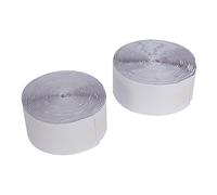 FIXMAN Silverline 316144 - Cinta, 2 rollos (1 hembra y 1 macho) de 5 m x 50 mm, color blanco, blanco, 316144