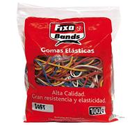 Fixo 145099 Bolsa de Gomas Elásticas, Multicolor, Tamaños Surtidos