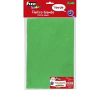 Fixo 40020 Bolsa de 10 Unidades de Fieltro, Verde, 20 x 30 cm