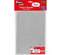 Fixo 40070 Bolsa de 10 Unidades de Fieltro, Blanco, 20 x 30 cm