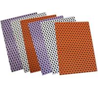 Fixo 43599 Cartulinas Impresas, 180 g, Blanco/Naranja/Negro/Violeta, 32.5 x 22.5 cm, Paquete de 12