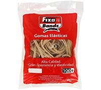 FIXO 56240 Bolsa de Gomas Elásticas, 100 g, 4 mm x 8 cm