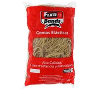 Fixo 57440 Bolsa de Gomas Elásticas, 100 g, Multicolor, 10 mm x 12 cm