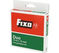 Fixo Duo - Cinta Adhesiva Doble Cara, 15mmx15m, Libre de Ácido y Lignina, Perfecta para Manualidades con Goma EVA y Scrapbooking, transparente