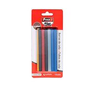Fixo Glue - Pack de 12 Barras de Silicona de Colores Para Pistola Térmica, 7,5mm Diámetro x 100mm de Largo, Ideal para Crear Manualidades