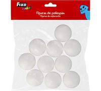 Fixo Grafoplás 422324 - Pack de 10 figuras de poliespan, forma bola