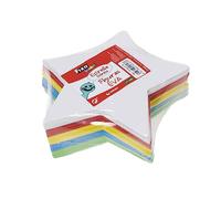 Fixo Kids 30701. Pack de 25 Figuras de Goma EVA de 2mm, Forma Estrella, Colores Amarillo, Azul, Verde, Blanco y Rojo, Perfectas para Manualidades para Niños