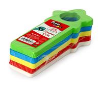 Fixo Kids 30705. Pack de 25 Figuras Cuelga Puertas, Goma EVA 2mm, 5 Colores Surtidos, 8 x 16 cm