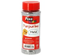 Fixo Kids - 39075 - Frasco de purpurina color plata metalizado. 100 gramos.