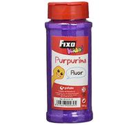Fixo Kids 39135 - Bote de purpurina manualidades violeta fluorescente. 100 g. Útil dosificador tipo salero.