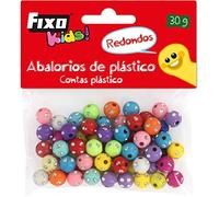 Fixo Kids 68004200. Bolsa de Abalorios Redondos, Plástico, 30 Gramos, Colores Surtidos, Perfectas para Manualidades