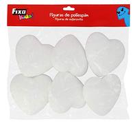 Fixo Kids Corazones Porexpan 6 Unid, 9.4Cm