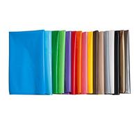 Fixo Kids - Pack de 25 Bolsas Plastico Disfraz, 65 x 90cm, Color Gris Claro, Crear Disfraces Carnaval y Otras Fiestas, Reciclable 100%, Agujero de Seguridad Antiahogo, Customizables