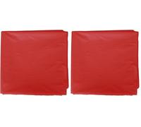 Fixo Kids - Pack de 25 Bolsas Plastico Disfraz, 65 x 90cm, Color Rojo, Crear Disfraces Carnaval y Otras Fiestas, Reciclable 100%, Agujero de Seguridad Antiahogo, Customizables (Paquete de 2)