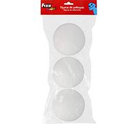 Fixo Kids | Paquete de 3 Bolas de Poriespán | 10cm Diámetro | Perfecta para Hacer Aprender Jugando a través de Manualidades, Decoraciones y Actividades Didácticas