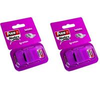 Fixo Notes 65006653. Marcadores Adhesivos con Dispensador, Rosa, PET, 25x43mm (Paquete de 2)