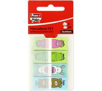 Fixo Notes, Marcadores Adhesivos Hello PET, 4 Colores Pastel, Dispone de Dispensador, 15x44mm, Bloques de 20 Hojas, Permiten Escritura, Reposicionables, Resistentes al Agua, Material Escolar