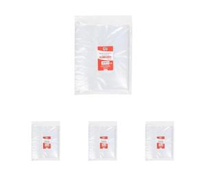 Fixo Pack 50063900-Pack de 100 bolsas de Polietileno Transparente con autocierre, 230 x 320 mm (Paquete de 4)