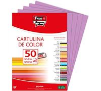 Fixo Paper 11110335 - Paquete de cartulinas A4 - 50 unidades color violeta, 180g