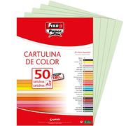 Fixo Paper 11120320 - Pack de 50 - Papel cartulina A3 color verde, 180g