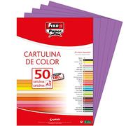 Fixo Paper 11120367 - Paquete de cartulinas A3 - 50 unidades color morado, 180g