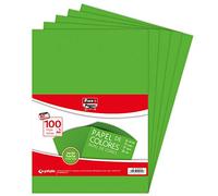 Fixo Paper 65009222. Paquete de 100 Hojas 80 g, Papel, Verde Intenso, A4