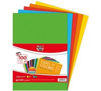 Fixo Paper 650097. Paquete de 100 Hojas de Papel, A4, 80 Gramos, Surtido Colores Intensos, 500