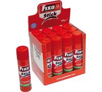 Fixo Stick | Pack 12 Pegamentos Barra Escolar 40g | Apto para Uso Infantil | Sin Disolventes | Lavable | Material Escolar Perfecto Para Usar en Manualidades Niños