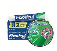 Fixodent Food Seal Plus Scope Flavor Denture crema adhesiva, 2 oz