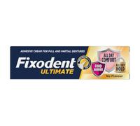 Fixodent Ultimate - Crema adhesiva sin sabor para dentaduras postizas completas y parciales, 40 ml